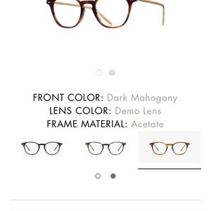 Oliver Peoples Hanks eyeglasses with demo lens